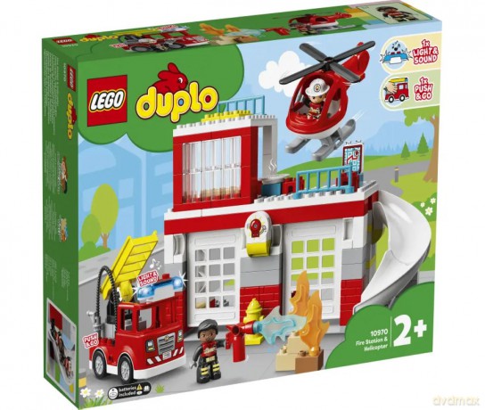 LEGO DUPLO Town Remiza strażacka i helikopter (10970) [KLOCKI]
