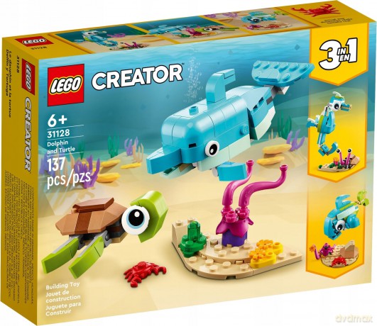 LEGO Creator 3 w 1 Delfin i Żółw (31128) [KLOCKI]