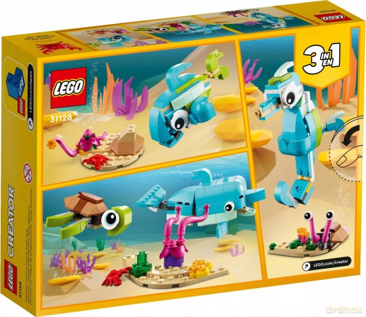 LEGO Creator 3 w 1 Delfin i Żółw (31128) [KLOCKI]