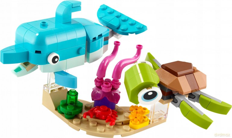 LEGO Creator 3 w 1 Delfin i Żółw (31128) [KLOCKI]