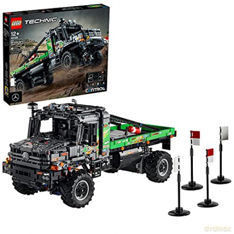LEGO Technic Sterowana przez aplikację ciężarówka Mercedes-Benz Zetros z napędem na 4 koła (42129) [KLOCKI]