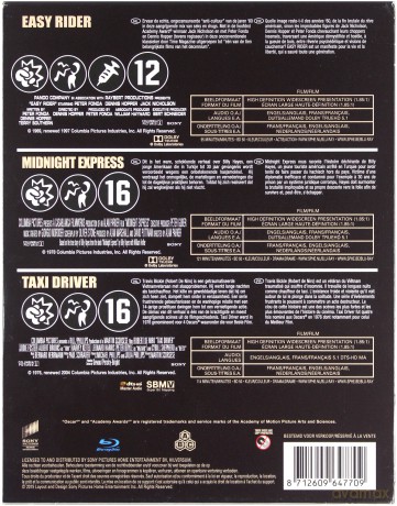 Easy Rider / Midnight Express / Taxi Driver (Swobodny jeździec / Ekspres o północy / Taksówkarz) [3xBlu-Ray]