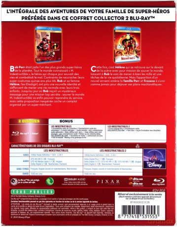The Incredibles 1-2 (Iniemamocni 1-2) (Disney) [2xBlu-Ray]