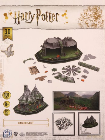 Harry Potter Hagrid's Hut 101 el. 3D [PUZZLE]