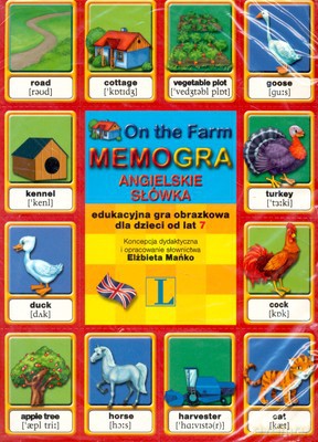 Memogra Angielskie Słówka Farma [KSIĄŻKA]