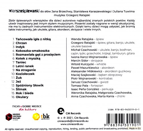 Wanda i Grzegorz Ratajscy: Wierszośpiewanki [CD]