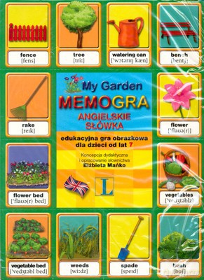 Memogra Angielskie Słówka Ogród [KSIĄŻKA]