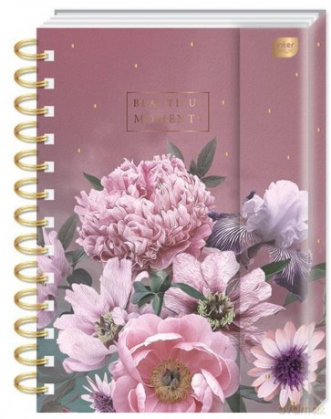 Album B5 25 kart metaliczny Kwiaty