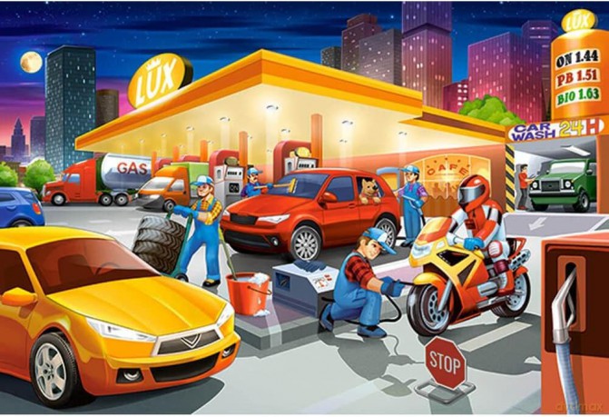 CASTORLAND 40 el. maxi - Gas Station [PUZZLE]