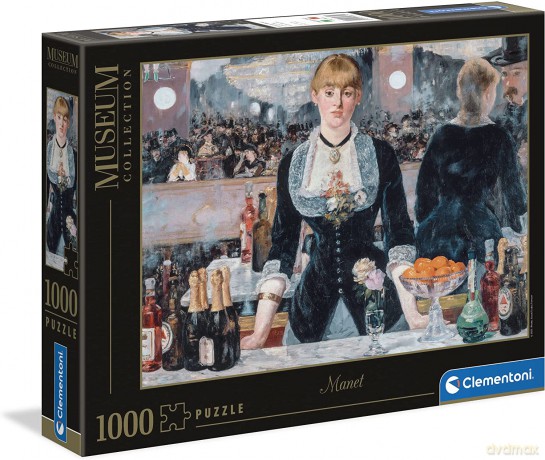 CLEMENTONI 1000 el. A Bar at the Folies-BergreJatte [PUZZLE]