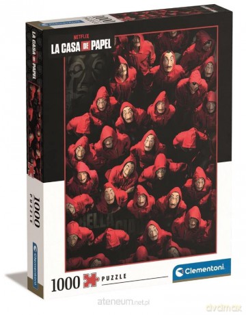 CLEMENTONI 1000 el. Netfix La Casa de Papel [PUZZLE]