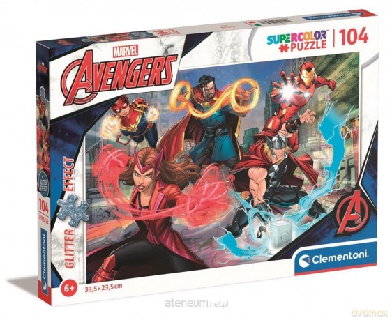 CLEMENTONI 104 el. Brokat The Avengers [PUZZLE]