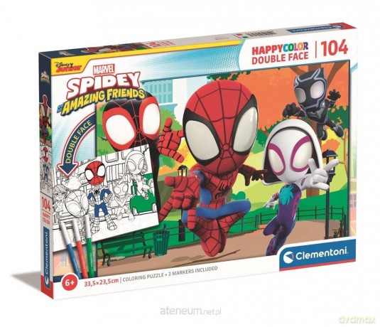 CLEMENTONI 104 el. HappyColor Spidey and His Friend [PUZZLE]