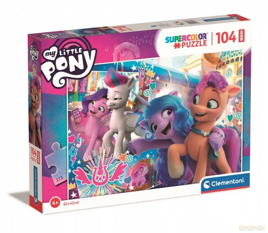 CLEMENTONI 104 el. Maxi Super Kolor My Little Pony [PUZZLE]