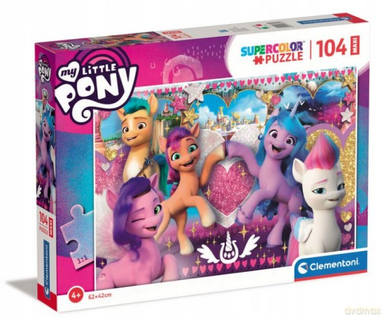 CLEMENTONI 104 el. Maxi Super Kolor My Little Pony [PUZZLE]