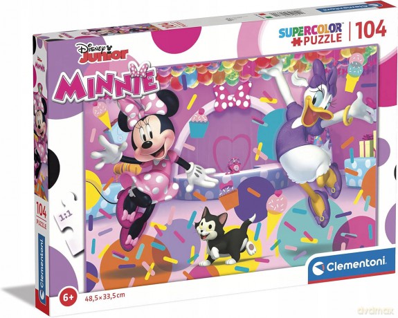 CLEMENTONI 104 el. Super Kolor Minnie [PUZZLE]