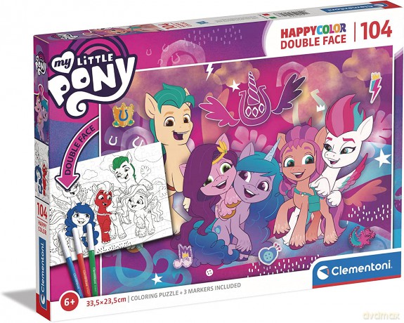 CLEMENTONI 104 el. Super Kolor My Little Pony [PUZZLE]