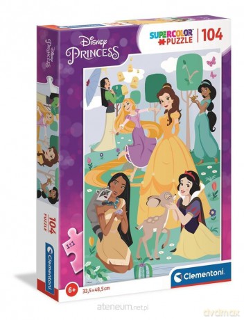 CLEMENTONI 104 el. Super Kolor Princess [PUZZLE]
