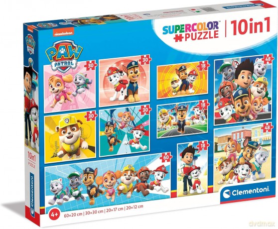 CLEMENTONI 10w1 Super Kolor Psi Patrol [PUZZLE]