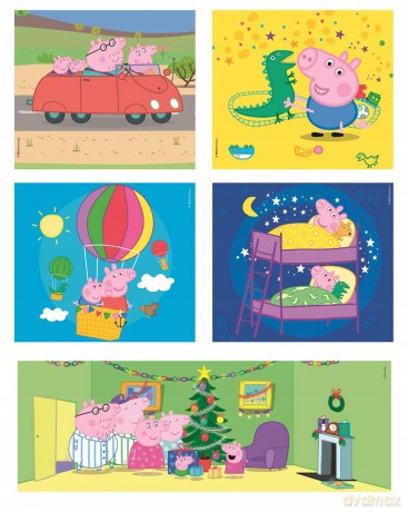 CLEMENTONI 10w1 Super Kolor Świnka Peppa [PUZZLE]