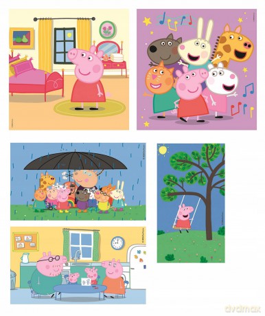 CLEMENTONI 10w1 Super Kolor Świnka Peppa [PUZZLE]