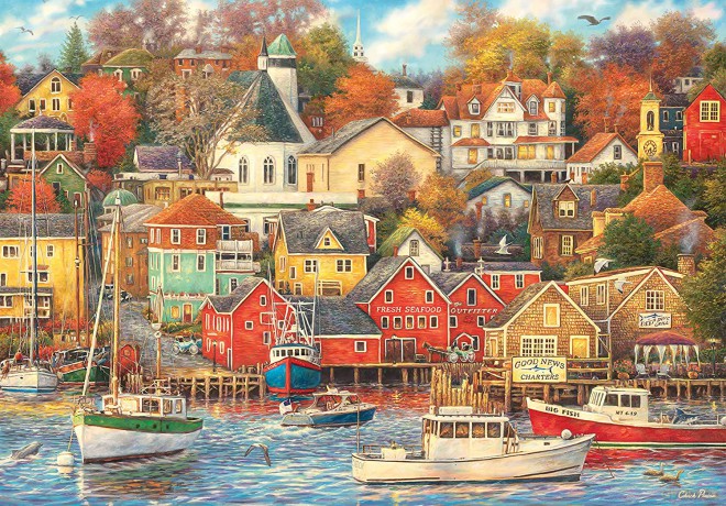 CLEMENTONI 1500 el. HQ Good Times Harbor [PUZZLE]