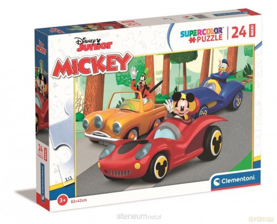 CLEMENTONI 24 el. Maxi Super Kolor Mickey [PUZZLE]