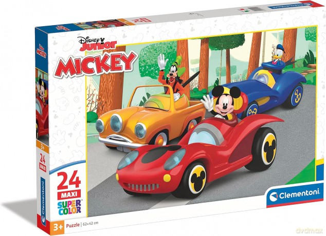 CLEMENTONI 24 el. Maxi Super Kolor Mickey [PUZZLE]
