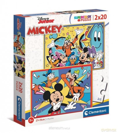CLEMENTONI 2x20 el. Super Kolor Mickey [PUZZLE]