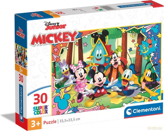 CLEMENTONI 30 el. Super Kolor Mickey [PUZZLE]