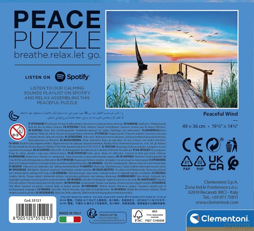 CLEMENTONI 500 el. Peace Collection Peaceful Wind [PUZZLE]