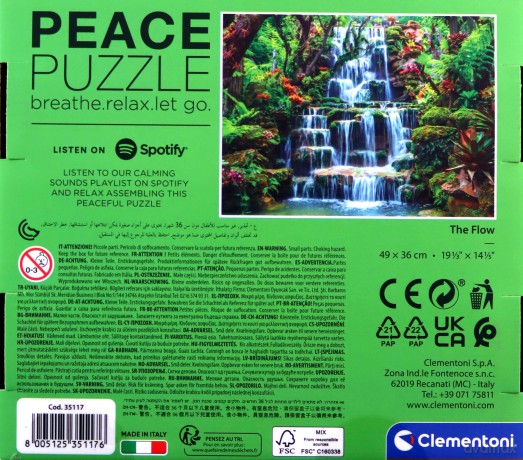 CLEMENTONI 500 el. Peace Collection The Flow [PUZZLE]