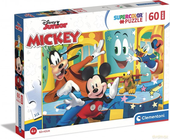 CLEMENTONI 60 el. Maxi Super Kolor Mickey [PUZZLE]