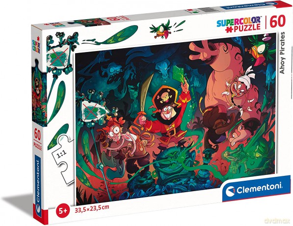 CLEMENTONI 60 el. Super Kolor Ahoy Pirates! [PUZZLE]