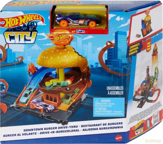 Hot Wheels City mały zestaw z autkiem HDR26