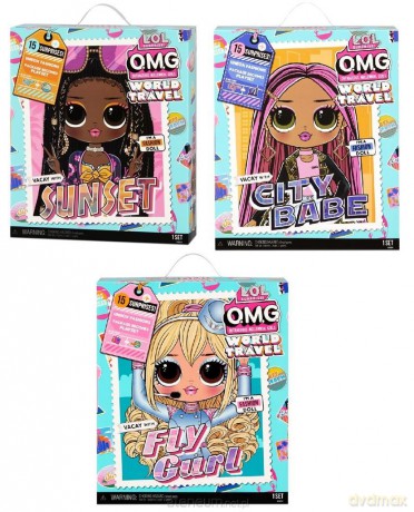 LOL Surprise OMG Travel Doll Asst (3 szt)