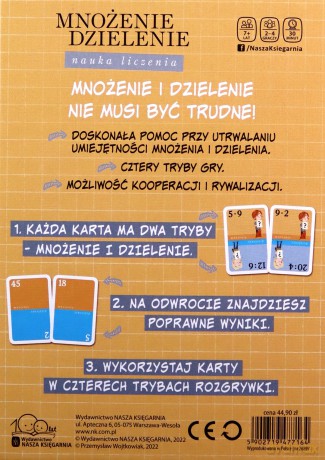 Mnożenie dzielenie. Nauka liczenia [GRA]