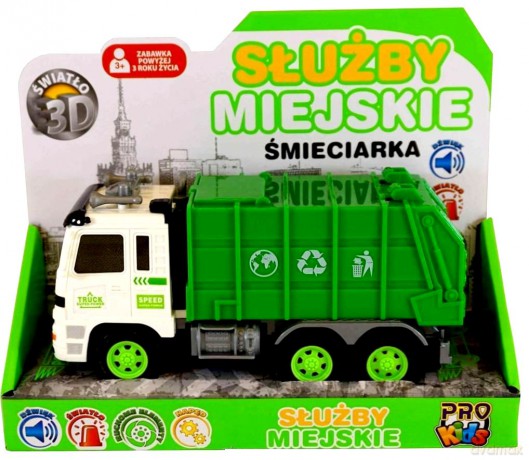 Pojazd Miejskie służby śmieciarka