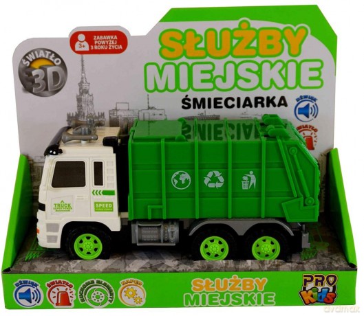 Pojazd Miejskie służby śmieciarka