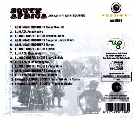 South Africa. Anthology Of South African Music [CD]