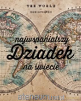 Tabliczka dekoracyjna mapy Najwspanialjszy dziadek