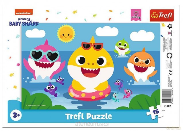 TREFL 15 el. Wesołe rekiny [PUZZLE]