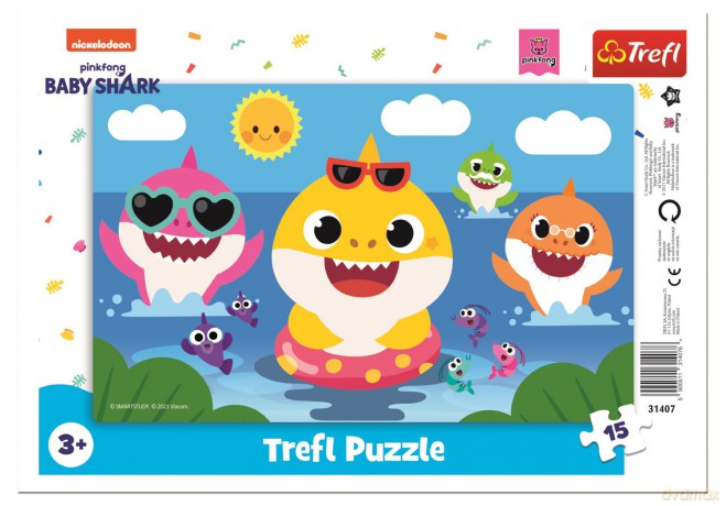 TREFL 15 el. Wesołe rekiny [PUZZLE]