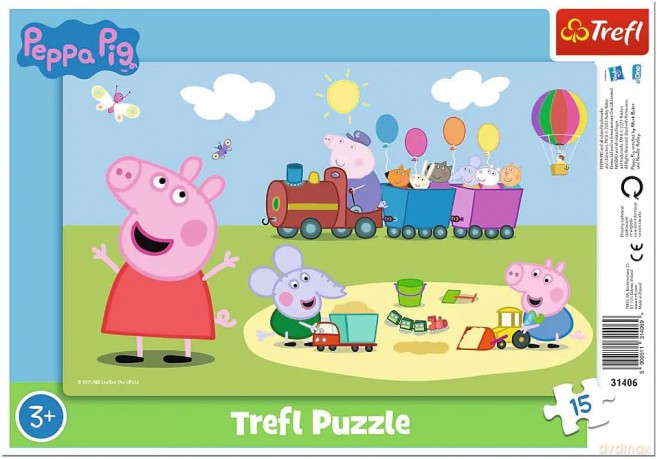 TREFL 15 el. Wesoły pociąg [PUZZLE]