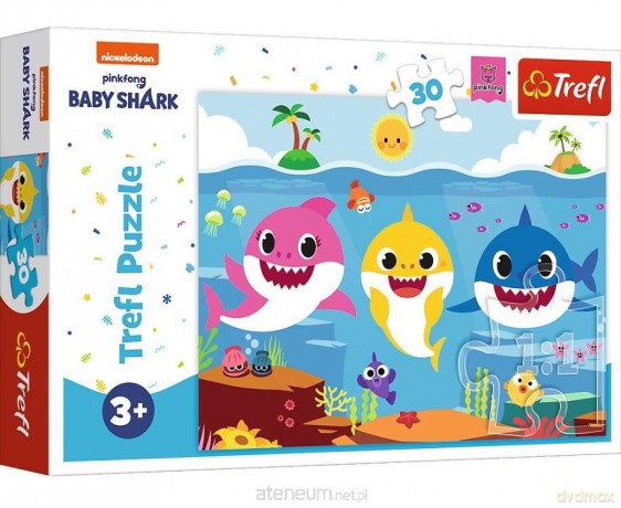 TREFL 30 el. Podwodny świat rekinów [PUZZLE]