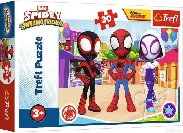 TREFL 30 el. Przygody Spidey'a i przyjaciół [PUZZLE]