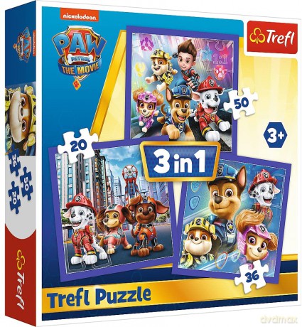 TREFL 3w1 Psi Patrol gotowy do akcji [PUZZLE]