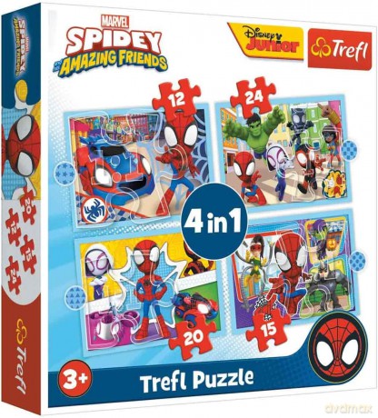 TREFL 4w1 Ekipa Spidey'a [PUZZLE]