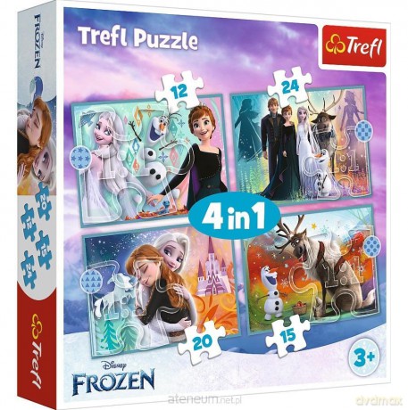 TREFL 4w1 Niezwykły świat Frozen [PUZZLE]