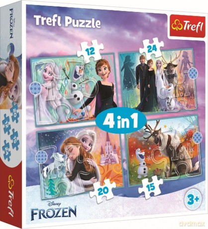 TREFL 4w1 Niezwykły świat Frozen [PUZZLE]
